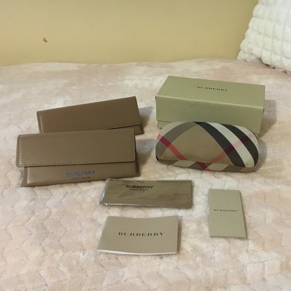 Burberry Accessories - Burberry bundle of sunglasses/eyeglasses cases, cleaning cloth & box